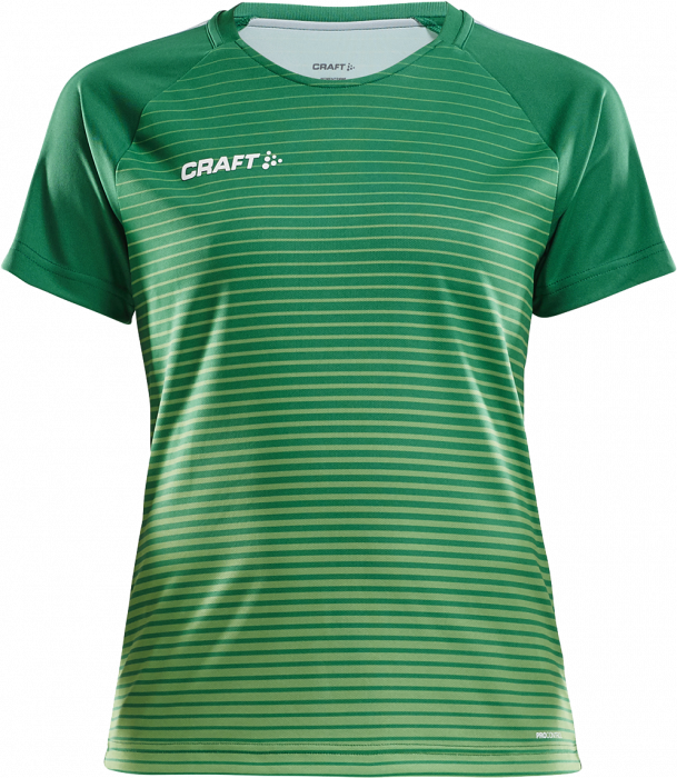 Craft - Pro Control Stripe Jersey Woman - Zielony & limonkowy