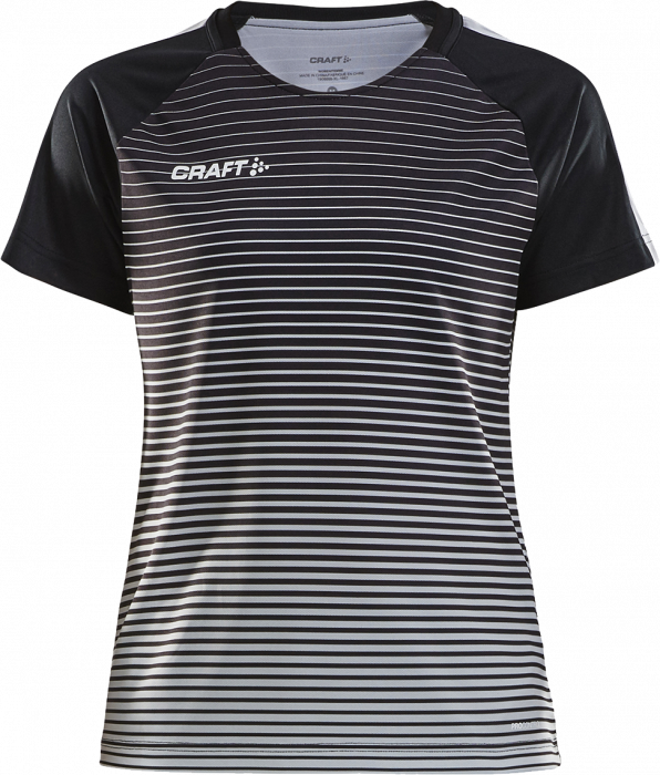 Craft - Pro Control Stripe Jersey Woman - Negro & grey