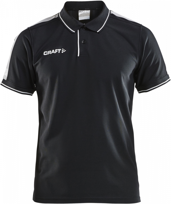 Craft - Pro Control Poloshirt Youth - Negro & blanco