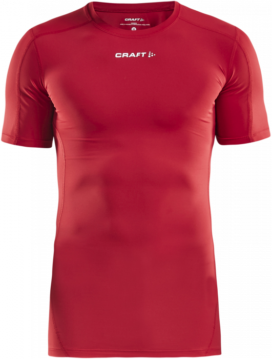 Craft - Pro Control Compression T-Shirt Youth - Rood & wit