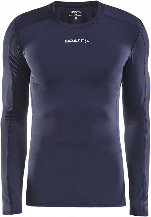 Craft - Pro Control Compression Long Sleeve Youth - Marinblå & vit