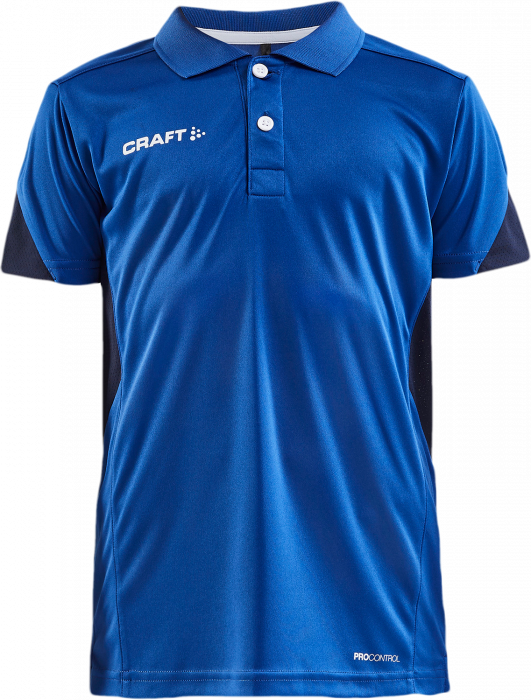 Craft - Pro Control Impact Polo Junior - Cobalt & marineblau