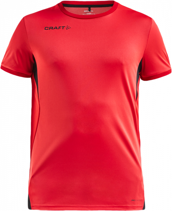 Craft - Pro Control Impact Tee Men - Bright Red & schwarz