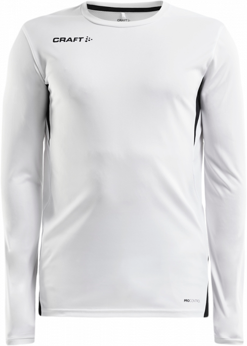 Craft - Pro Control Impact Longsleeve Jersey - Bianco & nero