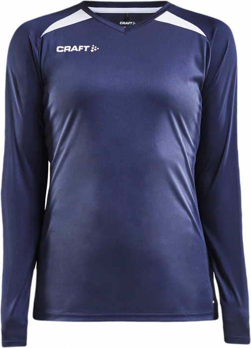 Craft - Pro Control Impact Longsleeve Women - Azul-marinho & branco