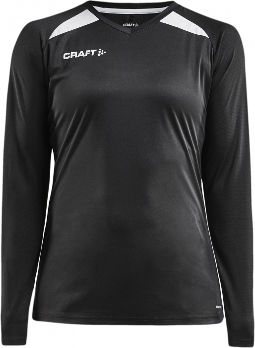 Craft - Pro Control Impact Longsleeve Women - Preto & branco