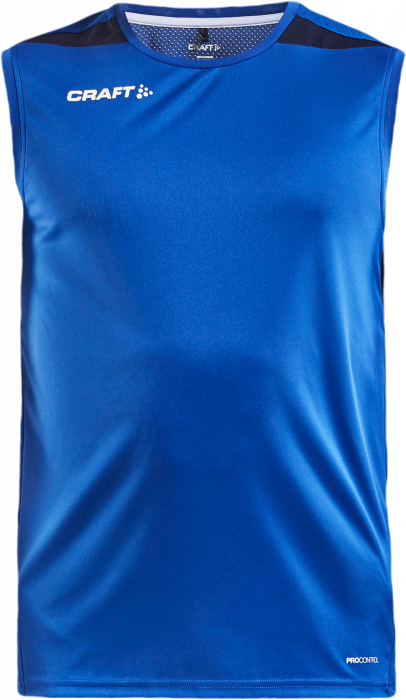 Craft - Pro Control Impact Sleeveless Tee Jr - Cobalt & blu navy