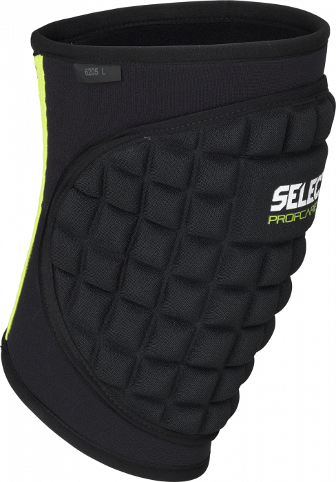 Select - Knee Support With Large Pad - Preto & lime