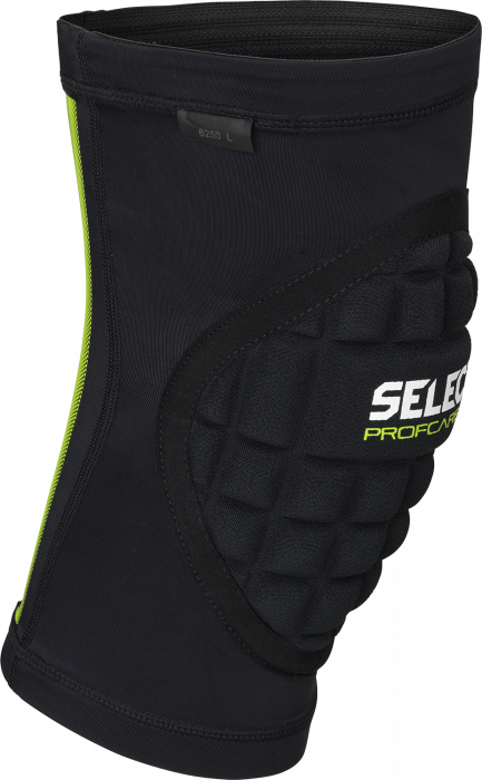 Select - Knee Support Handball With Padding Unisex - Preto & lime