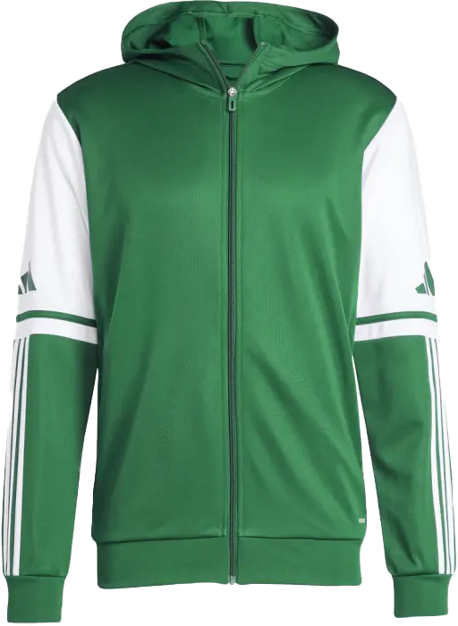 Adidas - Squadra 25 Hoodie With Full Zip - T Green & white