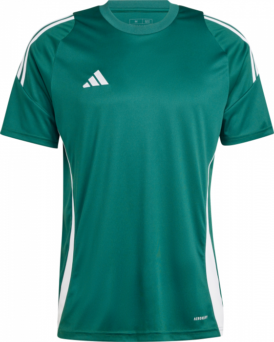 Adidas - Tiro 24 Player Jersey - T Dark Green & blanco