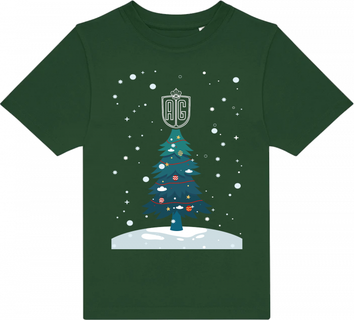 B&C - Agh Christmas T-Shirt Kids - Bottle Green