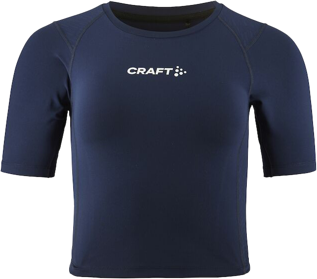 Craft - Rush 2.0 Crop Tee Women - Granatowy