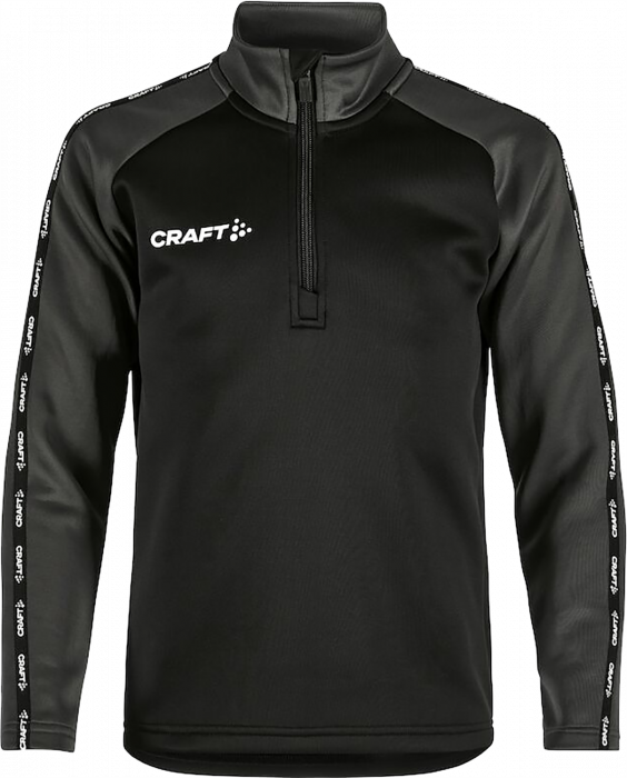 Craft - Squad 2.0 Half Zip Jr - Czarny & grante