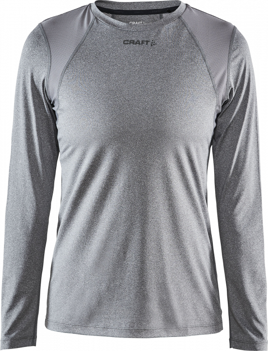 Craft - Adv Essence Long Sleeve Tee Ladies - DK Grey Melange