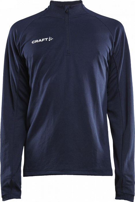 Craft - Evolve Trøje Med Halv Lynlås Børn - Navy blå