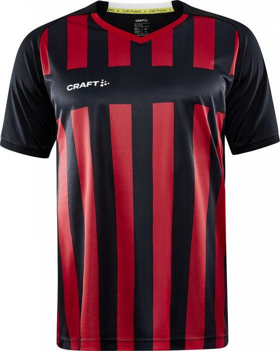 Craft - Progress 2.0 Stripe Jersey Men - Negro & rojo