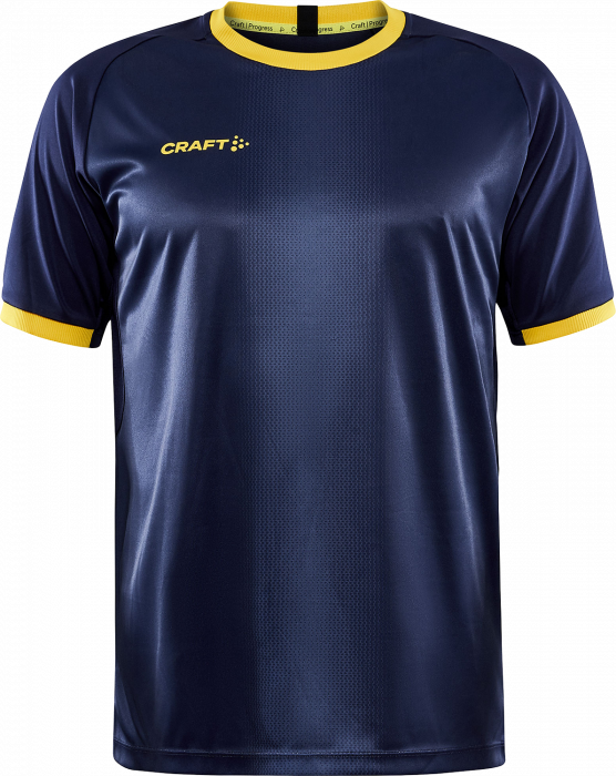 Craft - Progress 2.0 Graphic Jersey Junior - Blu navy & giallo