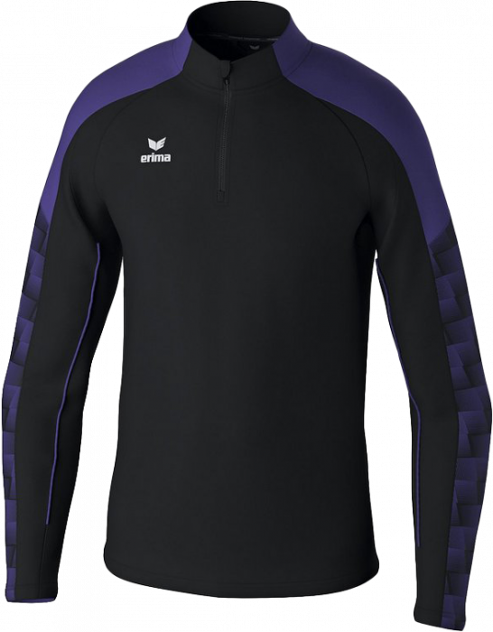 Erima - Evo Star Training Top Half Zip - Negro & púrpura