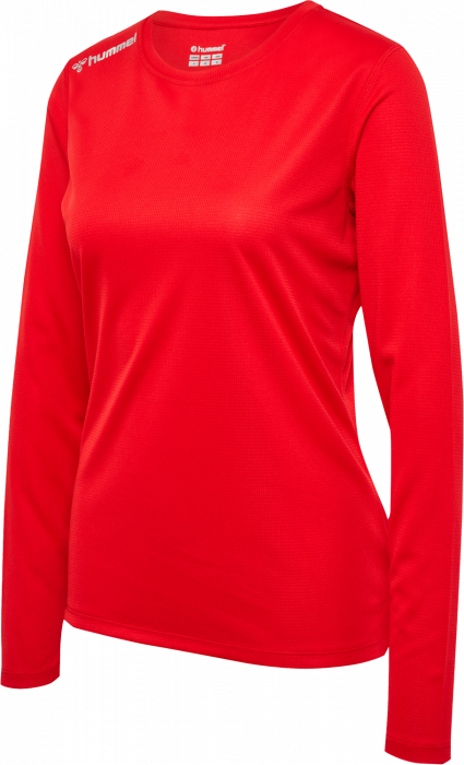 Hummel - Run Longsleeve Jersey Women - Tango red