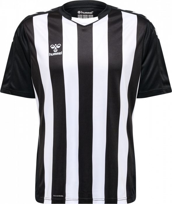 Hummel - Core Xk Striped Jersey Jr - Czarny & biały