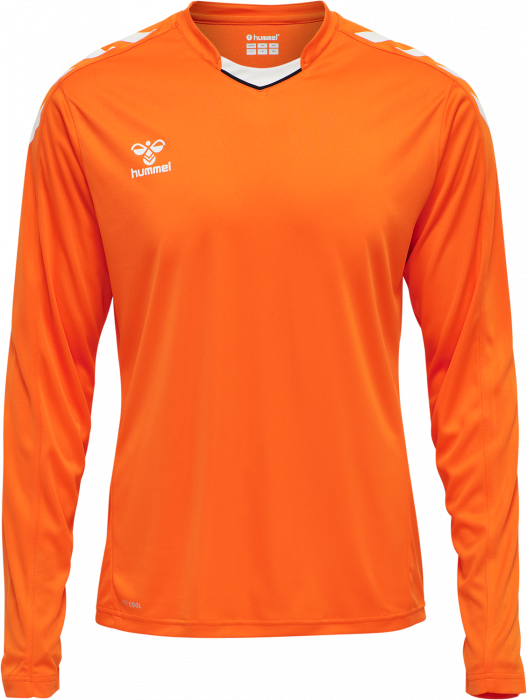 Hummel - Core Xk Poly Jersey Long - Orange & blanc