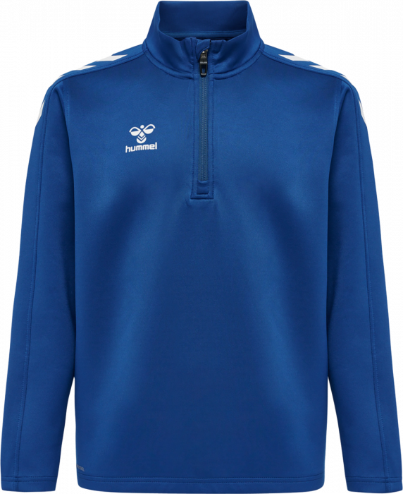 Hummel - Core Xk Half Zip Sweater Jr - True Blue & blanco