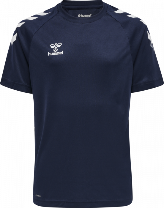 Hummel - Core Xk Poly T-Shirt Jr - Marine & vit