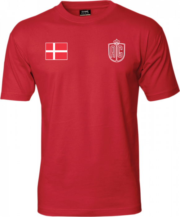 ID - Agh Denmark Shirt - Czerwony