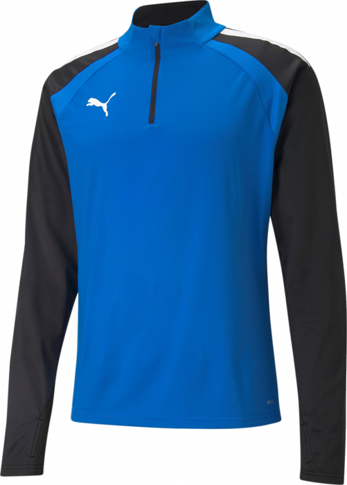 Puma - Teamliga Training 1/4 Zip Top - Blau & schwarz