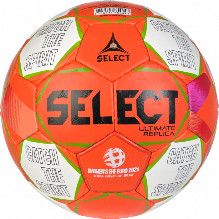 Select - Replica Ehf Euro 2024 Women Handball - Orange & blanco